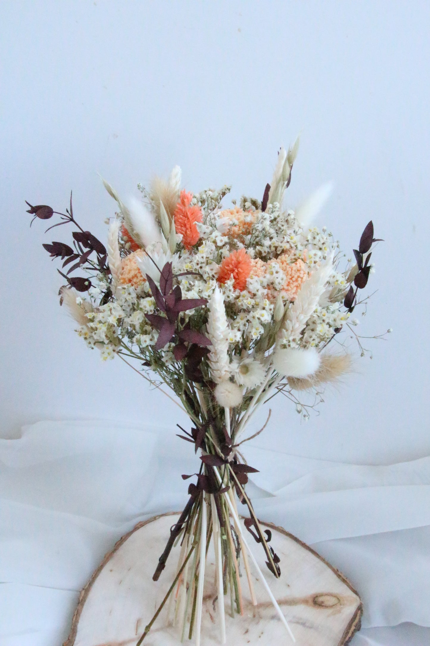 Bouquet de fleurs séchées | Corail