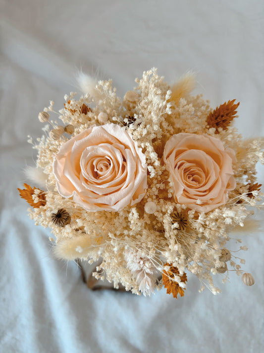 Bouquet de fleurs séchées | Roses éternelles