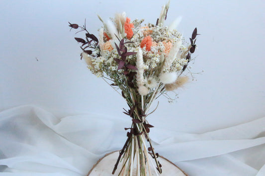 Bouquet de fleurs séchées | Corail